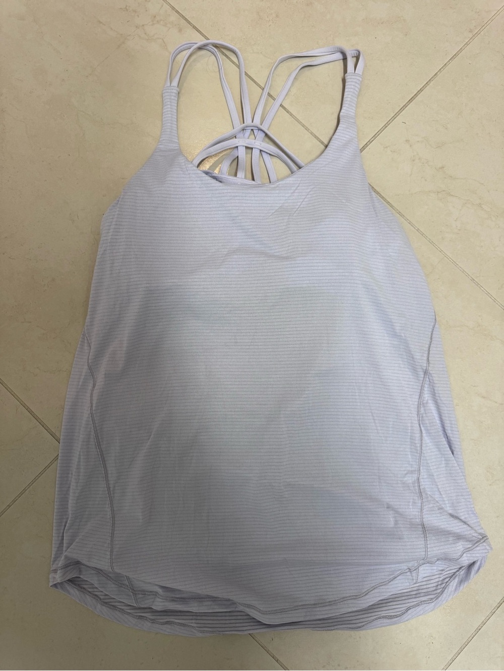 lululemon athletica Light Lavender Strappy Back Tank
